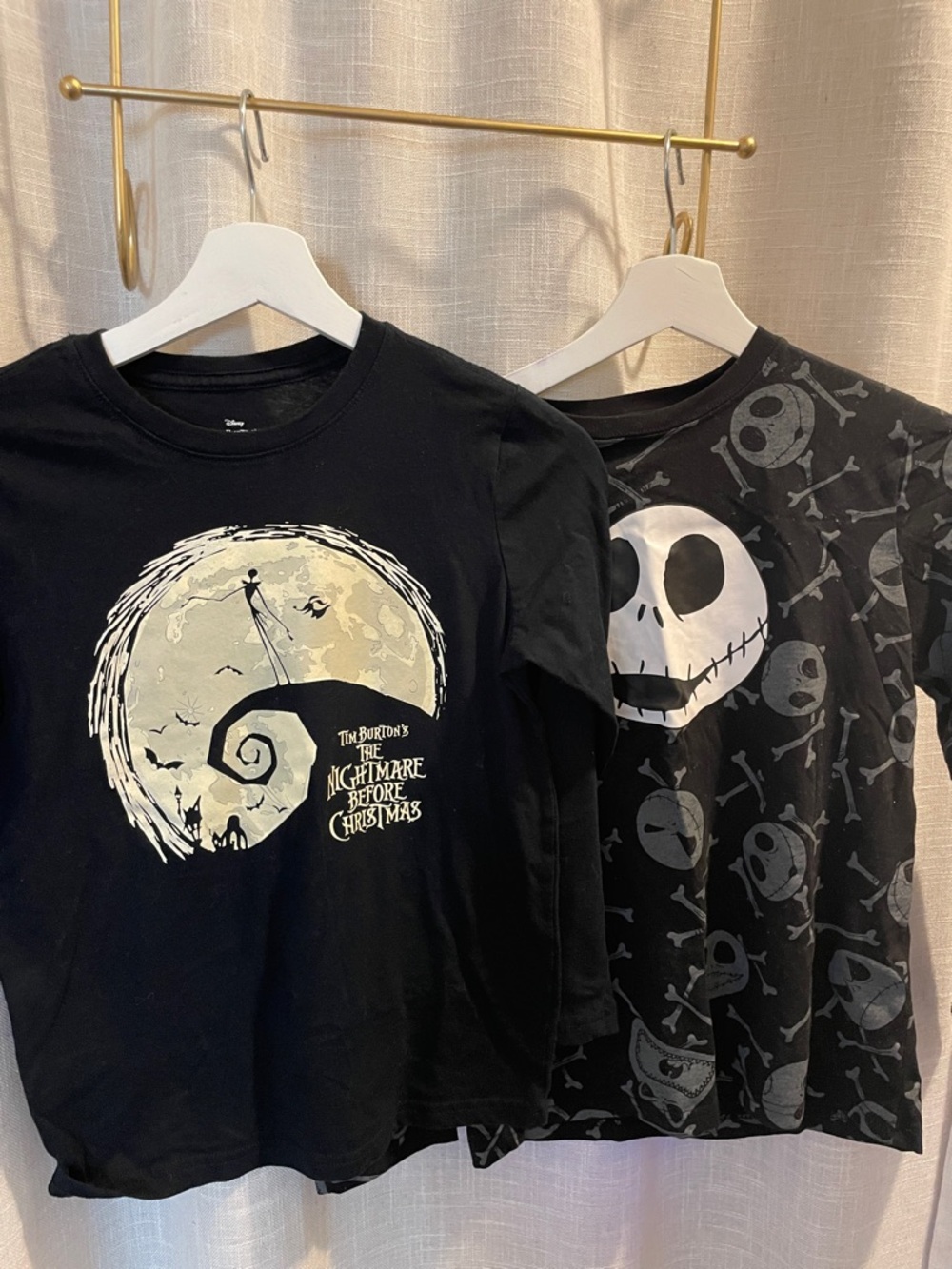 The Nightmare Before Christmas Black Graphic Long sleeve Tee-2